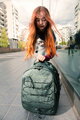 Školský batoh Backpack College Khaki Jeune Premier ergonomický luxusné prevedenie 45*30 cm