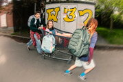Školský batoh Backpack College Grey Melange Jeune Premier ergonomický luxusné prevedenie 45*25 cm