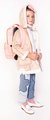 Ghiozdan școlar New Bobbie Baby Pink Jeune Premier design ergonomic de lux 42*30 cm