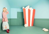 Školská taška batoh New Bobbie Popcorn Jeune Premier ergonomická luxusné prevedenie 42*30 cm