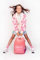 Školská taška batoh New Bobbie Puffer Pink Jeune Premier ergonomická luxusné prevedenie 42*30 cm