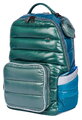 Školská taška batoh New Bobbie Puffer Green Jeune Premier ergonomická luxusné prevedenie 42*30 cm
