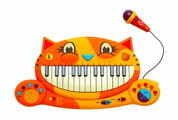 Mačací klavír Meowsic B-Toys elektronický s melódiami a pesničkami od 24 mes BTBX1025