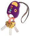 Kľúče k autu FunKeys B-Toys so zvukmi a svetlom fialové od 6 mes