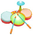 Bubenícka sada Toy Drum Set B-Toys svietiaca so zvukmi s nastaviteľnou hlasitosťou od 24 mes BTBX2303C3Z