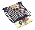Školský vak na telocvik a prezuvky City Bag Houndstooth Horse Jeune Premier ergonomický luxusné prevedenie 40*36 cm