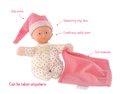 Bábika Minirêve Mon Doudou Corolle Small Pink Heart 16 cm od 0 mes