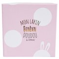 Plyšový zajačik Lapin Bonbon Doudou et Compagnie ružový 20 cm v darčekovom balení od 0 mes