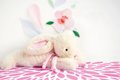 Plyšový zajačik Lapin Bonbon Doudou et Compagnie ružový 30 cm v darčekovom balení od 0 mes