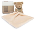 Plüss mackó kendővel dédelgetéshez Nature Bear Doudou et Compagnie ajándékcsomagolásban 10 cm 0 hó-tól