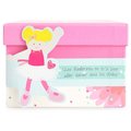 Bábika Les Tutus de Doudou Jolijou 23 cm v ružových šatách z jemného textilu 3 rôzne druhy od 4 rokov