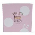 Plyšový zajačik Lapin Bonbon Doudou et Compagnie ružový 16 cm v darčekovom balení od 0 mes