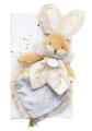 Plyšový zajačik na maznanie Lapin de Sucre Doudou et Compagnie biely 24 cm v darčekovom balení od 0 mes