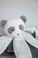 Plyšová panda na maznanie Attrape-Rêves Doudou et Compagnie sivá v darčekovom balení 26 cm od 0 mes