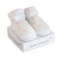 Ponožky pre bábätko Birth Socks Doudou et Compagnie ružové s jemným vzorom od 0-6 mes