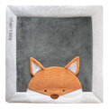 Textilná podložka na hranie s líškou Park Mat Fox Doudou et Compagnie sivá 100*100 cm od 0 mes