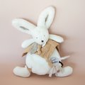 Plyšový zajačik Bunny Happy Wild Doudou et Compagnie hnedý 25 cm v darčekovom balení od 0 mes