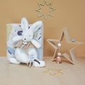 Plyšový zajačik Bunny Happy Wild Doudou et Compagnie hnedý 25 cm v darčekovom balení od 0 mes