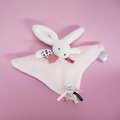 Plyšový zajačik na maznanie Happy Blush Doudou et Compagnie ružový 25 cm v darčekovom balení od 0 mes