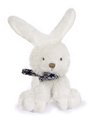 Plyšový zajačik Bunnies Scrunchie Doudou et Compagnie biely 12 cm rôzne druhy od 0 mes