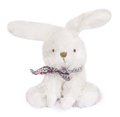 Plyšový zajačik Bunnies Scrunchie Doudou et Compagnie biely 12 cm rôzne druhy od 0 mes