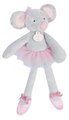 Plyšová bábika myška Mouse My Doudou Ballerine Doudou et Compagnie ružová 30 cm v darčekovom balení od 0 mes