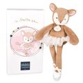 Plyšová bábika jelenček Deer My Doudou Ballerine Doudou et Compagnie hnedá 30 cm v darčekovom balení od 0 mes