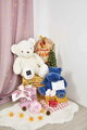 Plüss őzike dédelgetéshez Deer Boh'aime Doudou Petal Doudou et Compagnie rózsaszín 27 cm ajándékcsomagolásban 0 hó-tól