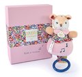 Plyšový jelenček s melódiou Music Box Boh'aime Doudou et Compagnie ružový 14 cm v darčekovom balení od 0 mes