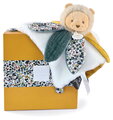 Plüss oroszlán dédelgetéshez Lion Doudou Petal Boh'aime Doudou et Compagnie sárga 27 cm ajándékcsomagolásban 0 hó-tól