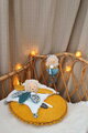 Plüss oroszlán dédelgetéshez Lion Doudou Petal Boh'aime Doudou et Compagnie sárga 27 cm ajándékcsomagolásban 0 hó-tól
