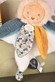 Plüss oroszlán dédelgetéshez Lion Doudou Petal Boh'aime Doudou et Compagnie sárga 27 cm ajándékcsomagolásban 0 hó-tól