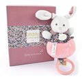 Plyšový zajačik s melódiou Music Box Boh'aime Doudou et Compagnie ružový 14 cm v darčekovom balení od 0 mes