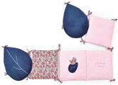 Mantinel do postieľky Deer Boh'aime Cot Bumper Doudou et Compagnie ružový 180*130 cm od 0 mes DC4033