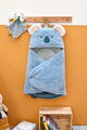 Plyšová zavinovačka pre bábätká Yoca le Koala Baby Nest Doudou et Compagnie modrá 70 cm od 0 mes DC4037