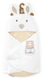 Plyšová zavinovačka pre bábätká Happy Wild Baby Nest Doudou et Compagnie biela 70 cm od 0 mes DC4041