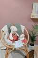 Plyšová žirafa Couleurs Savane Doudou et Compagnie červená 30 cm od 0 mes