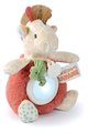 Plyšová žirafa s nočným svetlom Nightlight Couleurs Savane Doudou et Compagnie červená 15 cm od 0 mes
