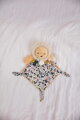 Plüss oroszlán dédelgetéshez csörgővel Lion Rattle Boh'aime Doudou et Compagnie ajándékcsomagolásban sárga 22 cm 0 hó-tól