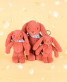 Plyšový zajko Fleurette the Bunny Terracotta Doudou et Compagnie oranžový 35 cm od 0 mes