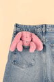 Plyšový zajačik prívesok na kľúče Bunny Keyring Doudou et Compagnie viac farieb 18 cm od 24 mes DC4295