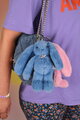 Plyšový zajačik prívesok na kľúče Bunny Keyring Doudou et Compagnie viac farieb 18 cm od 24 mes DC4295