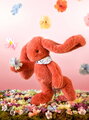 Plyšový zajačik Fleurette the Bunny Terracotta Doudou et Compagnie oranžový 25 cm od 0 mes