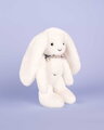 Plyšový zajko Fleurette the Bunny White Doudou et Compagnie biely 35 cm od 0 mes