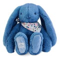 Plyšový zajko Fleurette the Bunny Blue Doudou et Compagnie modrý 35 cm od 0 mes