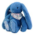 Plyšový zajko Fleurette the Bunny Blue Doudou et Compagnie modrý 35 cm od 0 mes