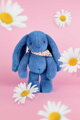 Plyšový zajko Fleurette the Bunny Blue Doudou et Compagnie modrý 35 cm od 0 mes