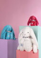 Plyšový zajačik Bunny Fleurette Turquoise Doudou et Compagnie modrý 35 cm od 0 mes DC4595