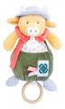 Plyšová kravička s melódiou Aneth the Cow In my Garden Music Box Doudou et Compagnie v darčekovom balení 20 cm od 0 mes