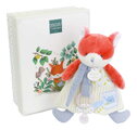 Plyšová líška s klipom na cumlík Romarin the Fox In my Garden Dummy Holder Doudou et Compagnie v darčekovom balení 19 cm od 0 mes